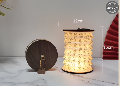 Katlanabilir Özel Desenli Masa Lambası