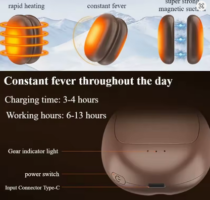 Manyetik el ısıtıcısı- 2 paket