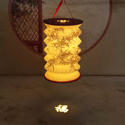 Katlanabilir Özel Desenli Masa Lambası