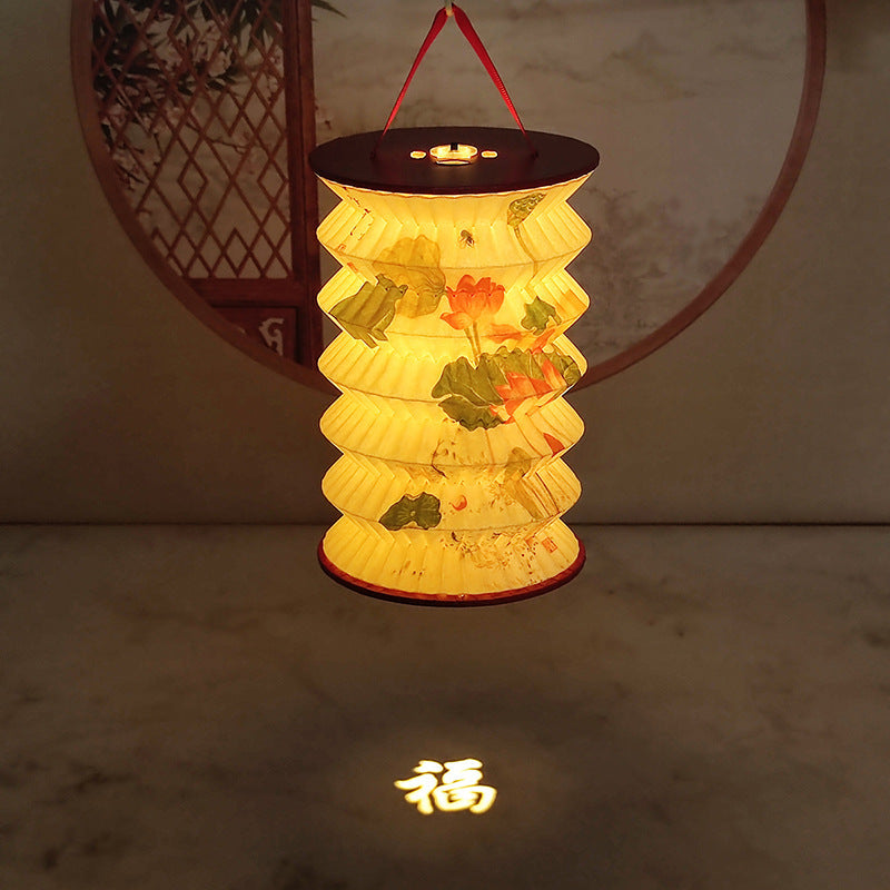 Katlanabilir Özel Desenli Masa Lambası